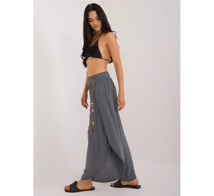 TW SP BI model 20228463 Grafitové kalhoty - FPrice TW SP BI model 20228463 Grafitové kalhoty - FPrice