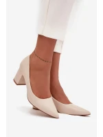 LL-380P Ryvessa béžové lodičky na platforme - Seastar LL-380P Ryvessa béžové lodičky na platforme - Seastar