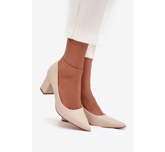 LL-380P Ryvessa béžové lodičky na platforme - Seastar LL-380P Ryvessa béžové lodičky na platforme - Seastar