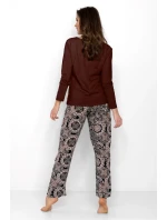 Dámske pyžamo Boho hnedé - Momenti Per Me