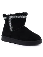 Dámske semišové snehové topánky čierne Potocki 06303
