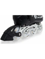 INLINE KORČULE-KORČULE NA KOLIESKOVÉ KORČULE 4V1 ENERO PRO LED 38-41 ŠEDÁ