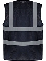 HVW 120 HiVis síťovaná bezpečnostní vesta model 22502285 navy - Yoko HVW 120 HiVis síťovaná bezpečnostní vesta model 22502285 navy - Yoko