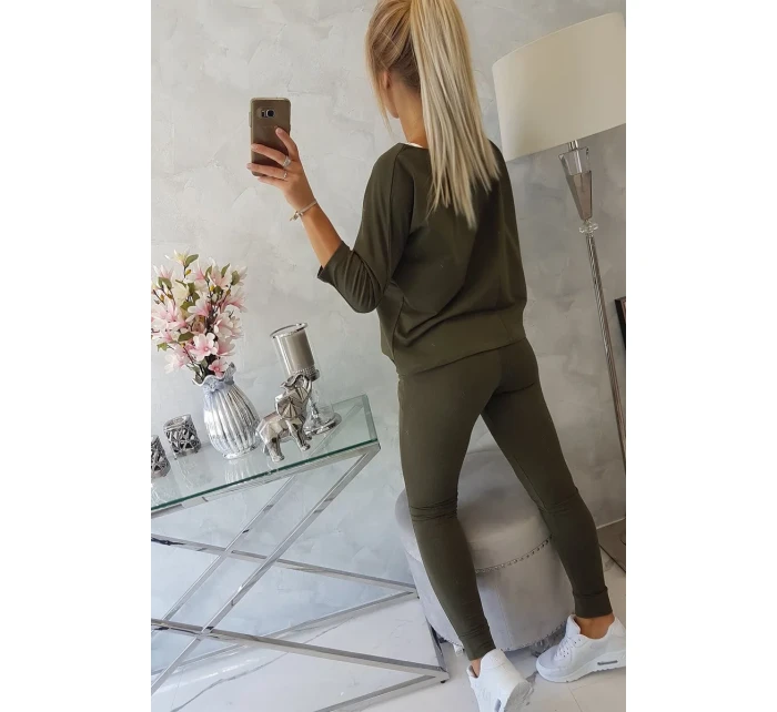 Súprava Queen s khaki potlačou Súprava Queen s khaki potlačou