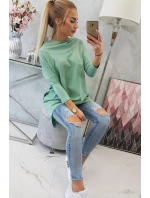 Tmavá mätová mikina s potlačou krídel