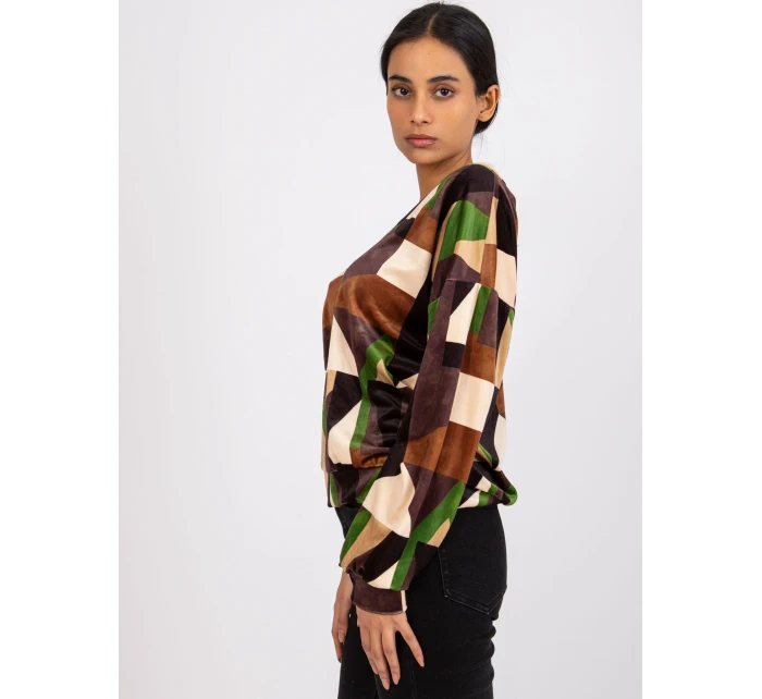 Blúzka DHJ BZ 6550.74P hnedá