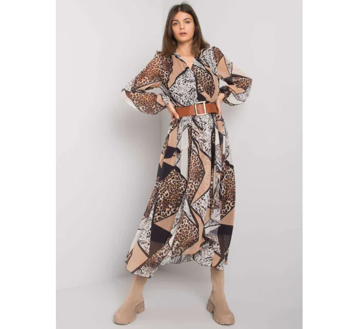 Šaty LC SK 22K 3038.78P čierna a béžová