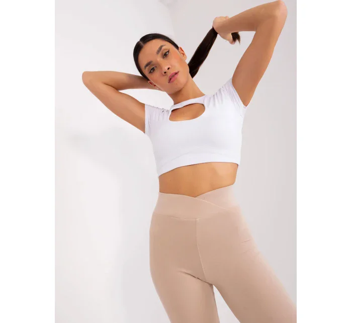 Dámske legíny LK 523.02 beige - Rue Paris