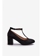 Semišové lodičky 834284 black Raniyah - Mascara