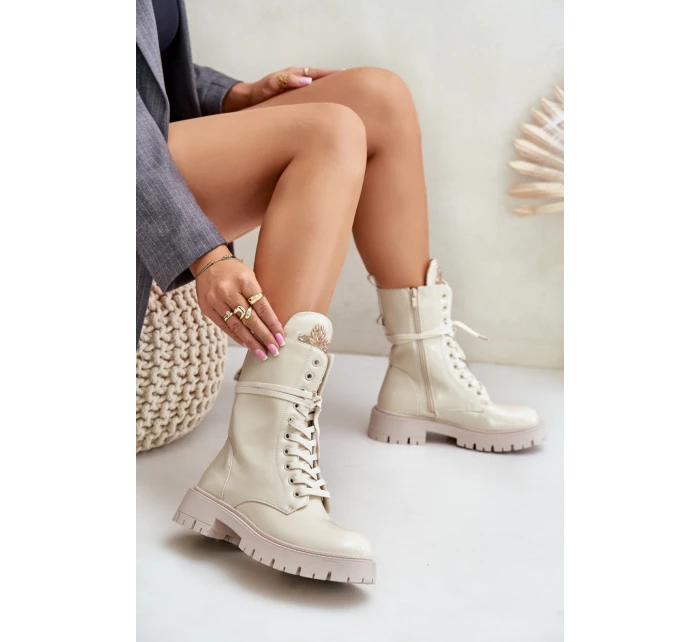 Šnurovací vyšší model 218519 Krok v štýle Šnurovací vyšší model 218519 Krok v štýle