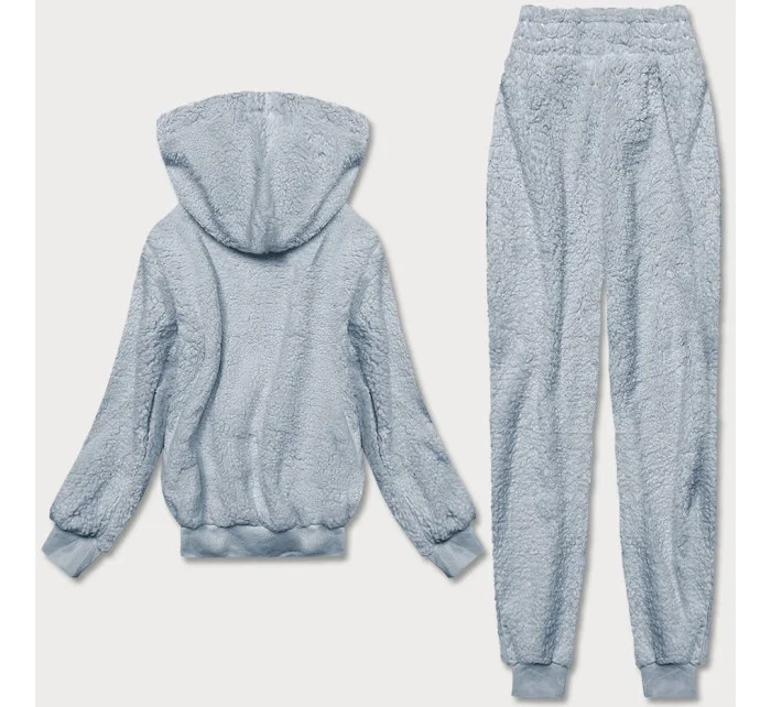 Teplý blankytný teplákový dámsky komplet (YP-1104)