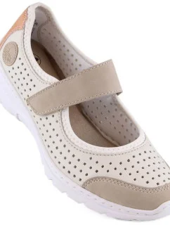 Pohodlná polobotka W béžová model 22033608 - Rieker