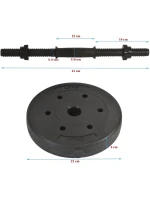 EBfit kompozitná činka nastaviteľná 10 kg EBfit kompozitná činka nastaviteľná 10 kg