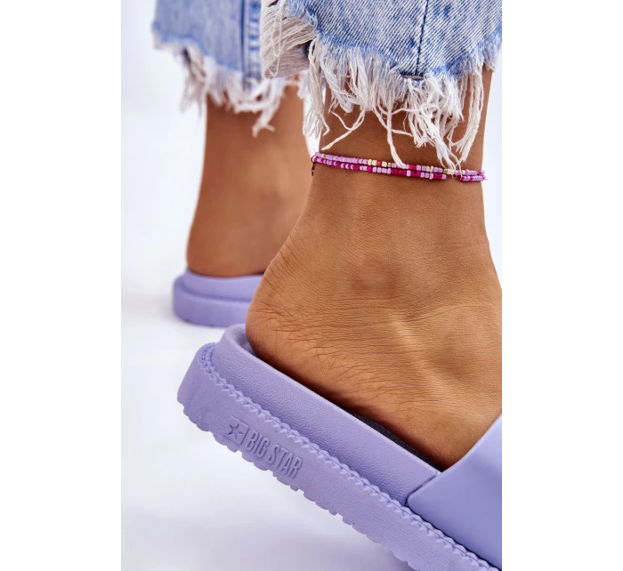 Dámské pantofle Big Star model 21582452 Světle fialová - Big Star Shoes