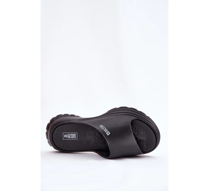 Piankowe Klapki Damskie Big Star RR274A577 Czarne