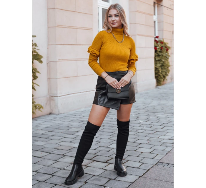 Dámský svetr mustard Dstreet model 21964208 - FashionStreet Dámský svetr mustard Dstreet model 21964208 - FashionStreet