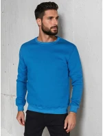 Pánska základná modrá mikina FashionStreet BX5883