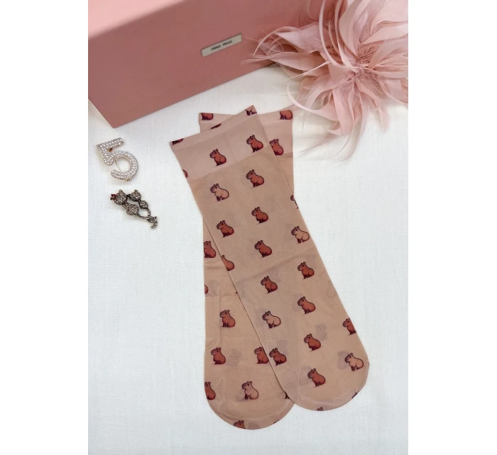 Dámske vzorované ponožky Magnetism lycra 20 den