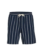 Jack&Jones pánske pruhované šortky JPSTJAIDEN COBA STRIPE JOG SHORTS REG SN SN 12274413 SKY CAPTAIN/STRIPES
