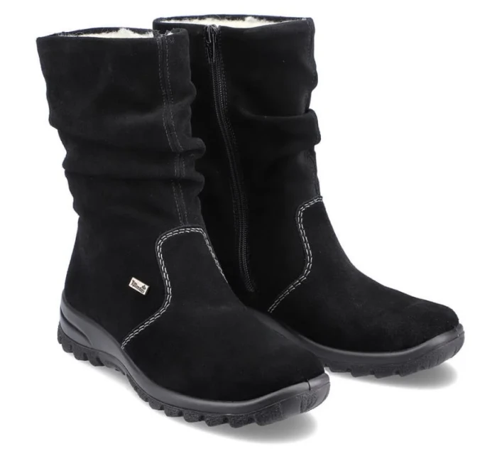 RIEKER W RKR130 zateplené kožené čižmy RIEKER W RKR130 zateplené kožené čižmy