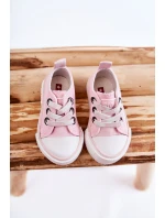 Dziecięce Materiałowe Trampki BIG STAR KK374052 Różowe