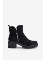 Dámské Boty S Na Podpatku Černé model 21671461 - Boto
