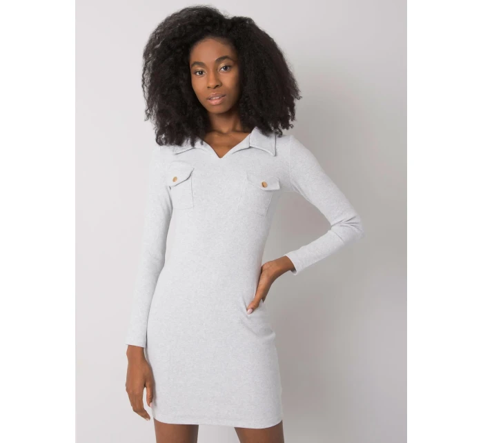 Šaty RV SK 7435.38 svetlo šedá