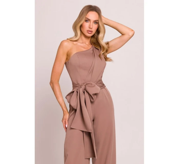 Kombinéza na jedno rameno se mocca model 20970556 - Moe Kombinéza na jedno rameno se mocca model 20970556 - Moe