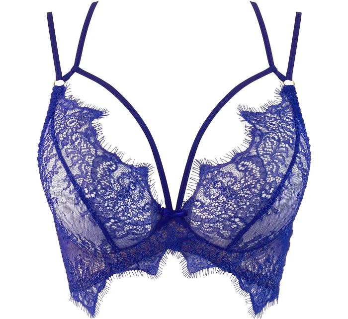 Polovičný korzet V-9611 modrý - Axami