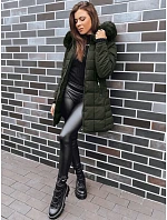 Kurtka zimowa damska pikowana zielona model 22180407 - FashionStreet