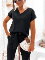 Čierna dámska súprava s bielizňou (751)