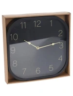 30x30CM ČIERNE VÝBORNÉ DOMÁCE NÁSTENNÉ HODINY