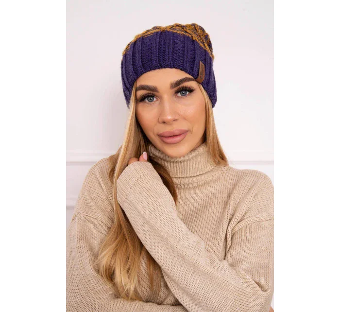 Milano fleecová čepice K203 hořčicová model 18749917 fialová - K-Fashion