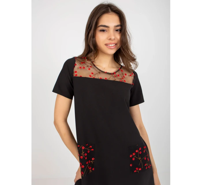 LK SK 506790 šaty.45 čierna