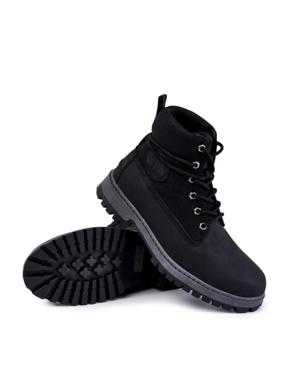 Pánské boty Memory Foam Big Star KK174206 Černá Pánské boty Memory Foam Big Star KK174206 Černá