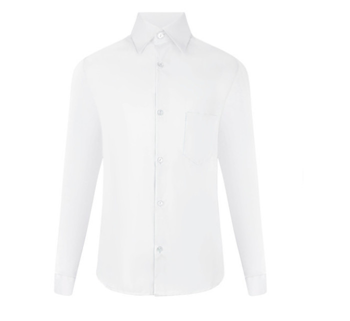 Klasická bílá košile s dlouhými rukávy - Mik