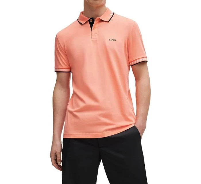 Pánske červené polo tričko BOSS Paul Open Red slim fit (50506193-649)