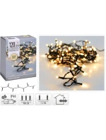 VIANOČNÝ STROMČEK SVETELNÁ REŤAZ 120 VIEDLA TEPLÁ BIELA