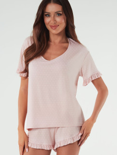 Talianska móda Puntini crêpe farba:print/powder pink