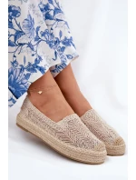 Dámské espadrilky na platformě Béžové model 21691933 - VINCEZA