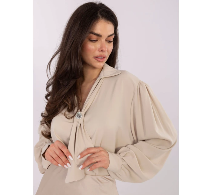 Bluzka IT BZ model 21766193 beżowy - FPrice Bluzka IT BZ model 21766193 beżowy - FPrice