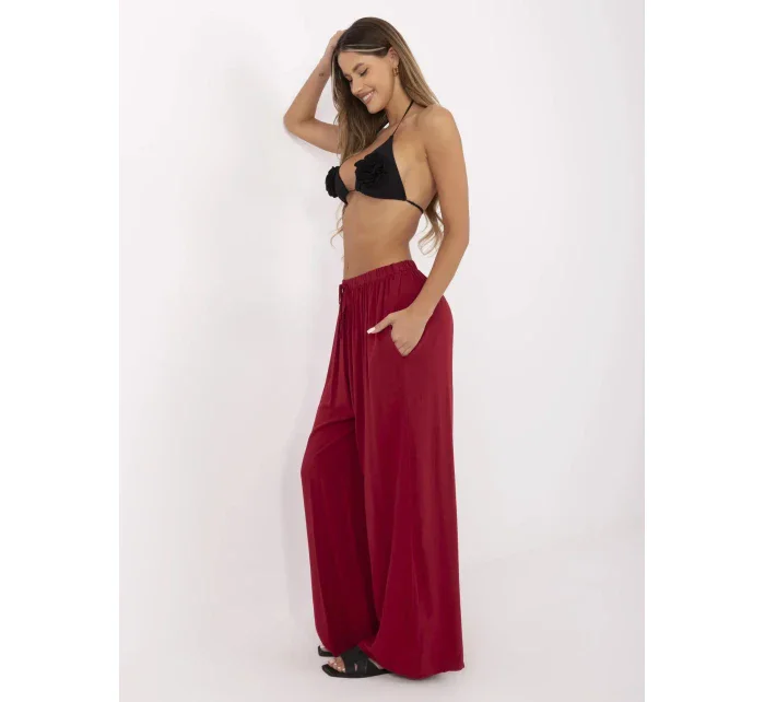 Spodnie MI SP model 21151266 bordowy - FPrice