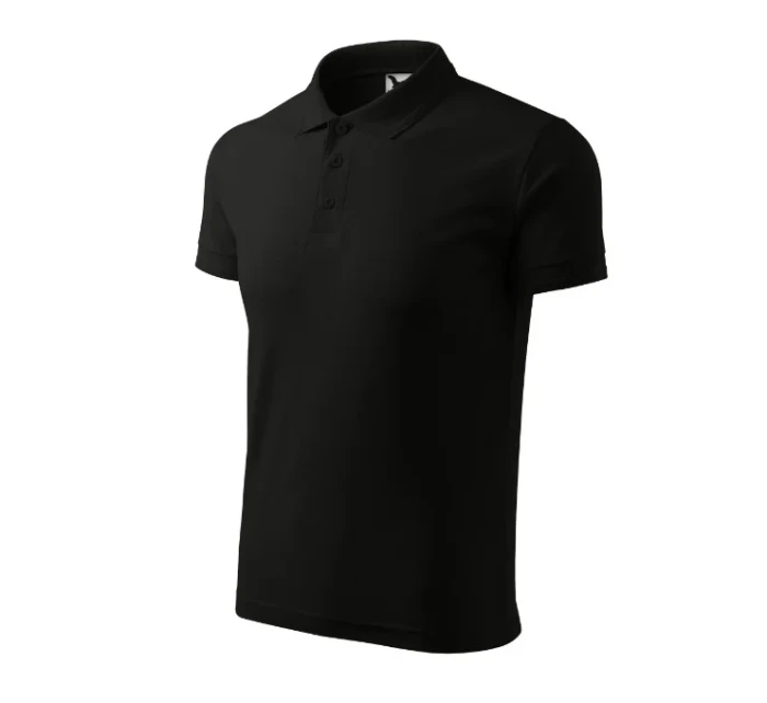 Pánska polokošeľa Pique čierna