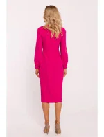 Plášťové šaty M812 fuchsiová - Moe