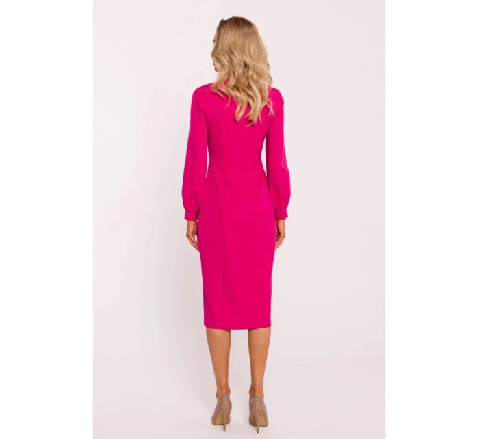 Plášťové šaty M812 fuchsiová - Moe