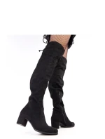 Dámské kozačky na podpatku Černá model 21778831 - Inello