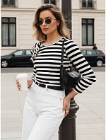 Dámska pruhovaná blúzka MORAS black FashionStreet RY2483 Dámska pruhovaná blúzka MORAS black FashionStreet RY2483