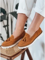 Dámske semišové mokasíny VANESSO camel FashionStreet ZY0714 Dámske semišové mokasíny VANESSO camel FashionStreet ZY0714