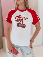 Dámské tričko s 3D efektem červené Dstreet model 21988864 - FashionStreet