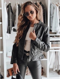 Dámská kožená bunda black Dstreet model 21990633 - FashionStreet